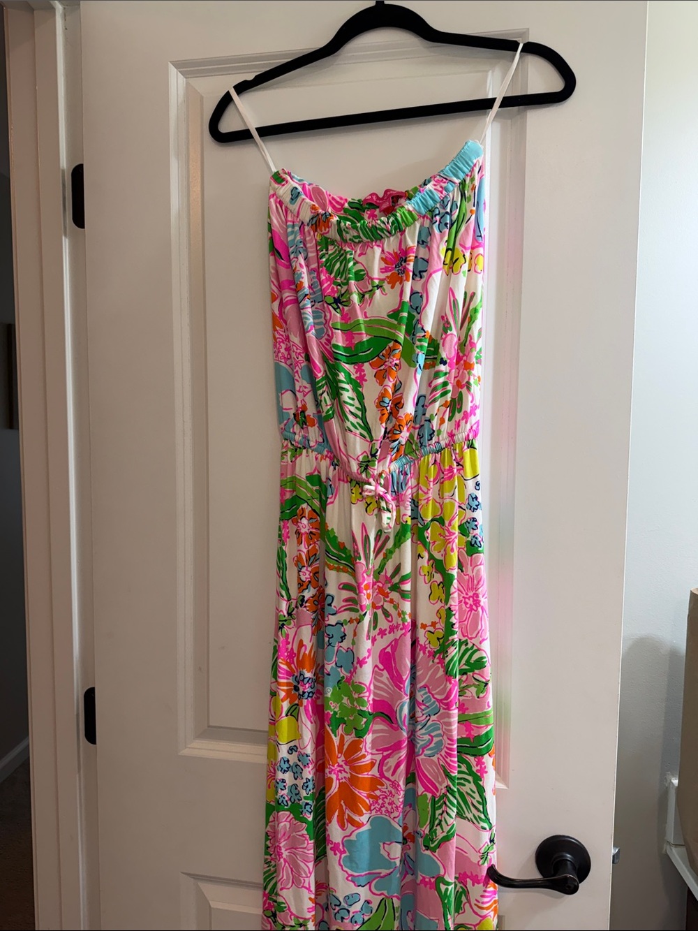 Lilly Pulitzer Floral strapless maxi dress - Multi Pink Green